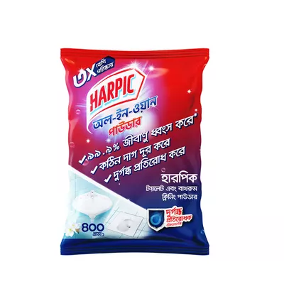 Harpic All-In-One Toilet & Bathroom Cleaning Powder 