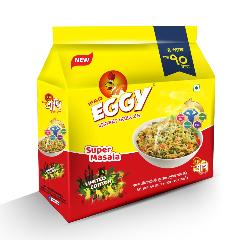 Ifad Eggy Instant Noodles (Super Masala) (200 g) 