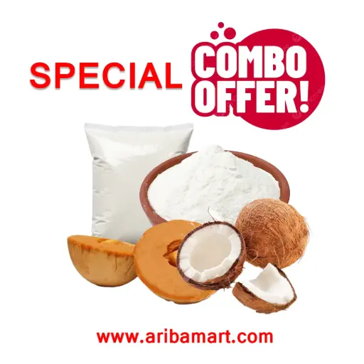 খেজুরের গুড় (১ কেজি) + চালের গুঁড়া (২ কেজি) + দুধ (৫ লিটার) + নারিকেল (১ পিস)- COMBO PACK