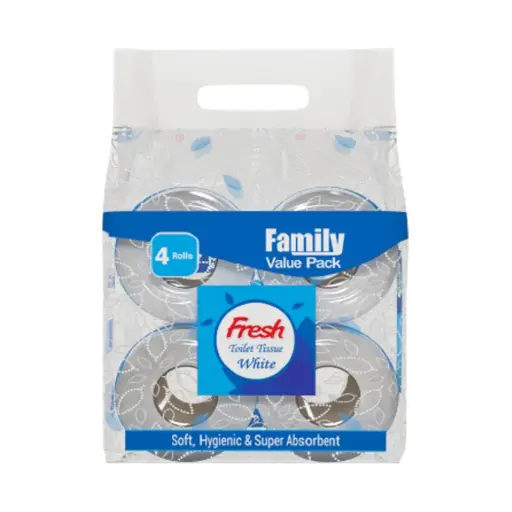 Fresh Toilet Tissue White (Family Value Pack)