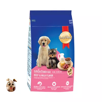 SmartHeart Puppy Food Beef & Milk 